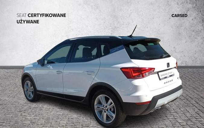 Seat Arona cena 64899 przebieg: 83425, rok produkcji 2019 z Zagórz małe 529